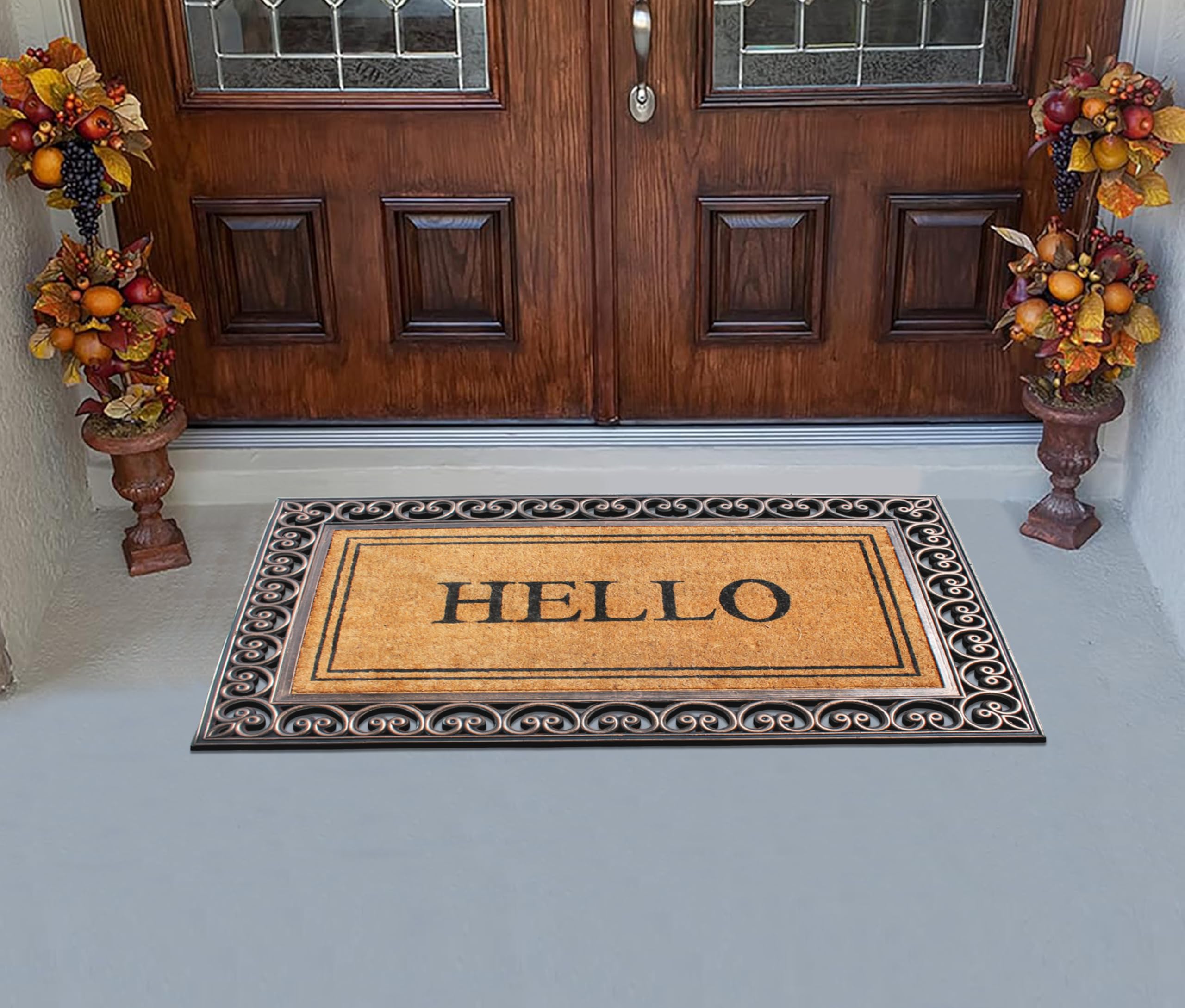Amazon.com: A1HC Natural Coir & Rubber Door Mat, 30